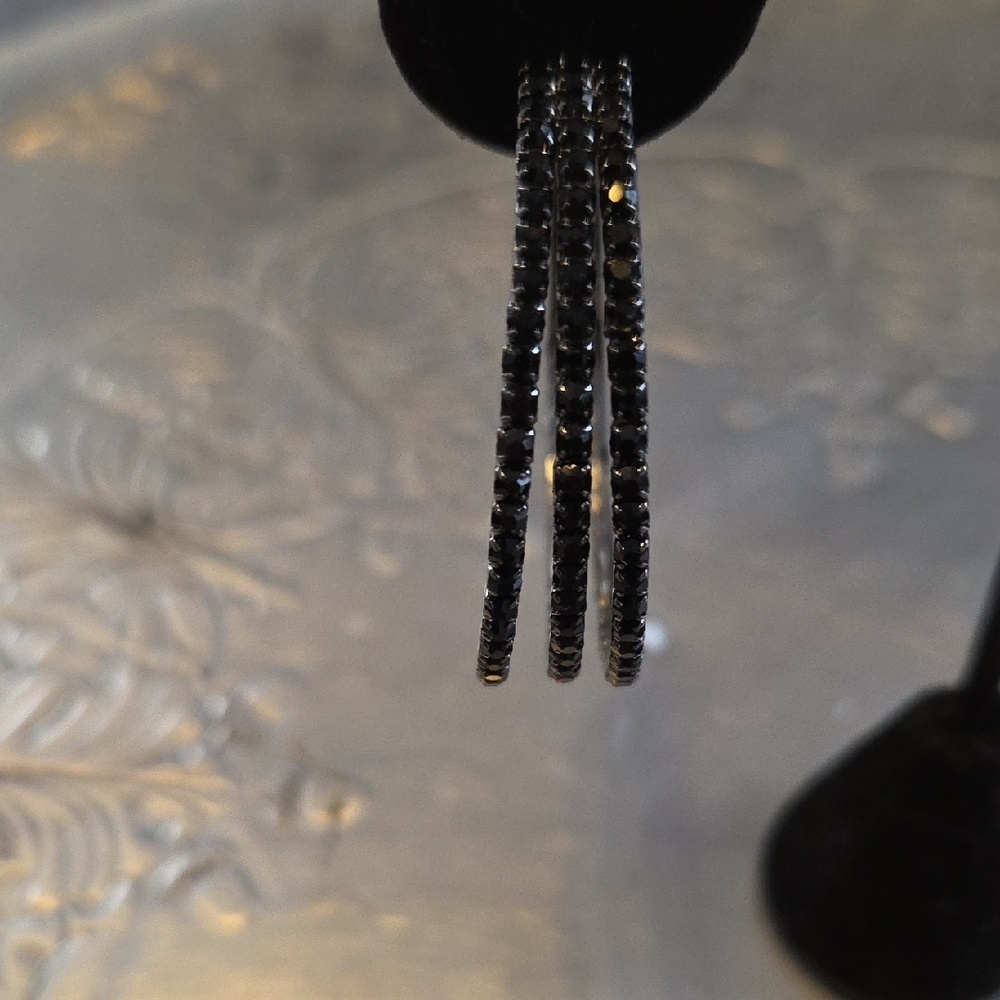 Guess Black Multi-Hoop Earrings - Picture 2 of 5